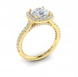 Timeless Euro Halo Round Engagement Ring