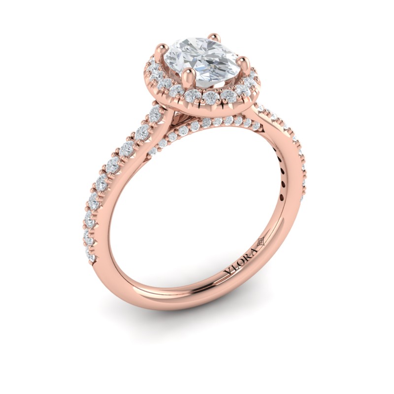 Timeless Oval Halo Engagement Ring