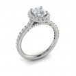 Timeless Oval Halo Engagement Ring