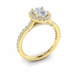 Timeless Oval Halo Engagement Ring