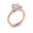 Timeless Oval Halo Engagement Ring