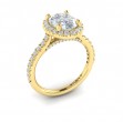 Timeless Oval Halo Engagement Ring