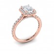 Timeless Halo Emerald Cut Engagement Ring