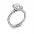 Timeless Halo Emerald Cut Engagement Ring