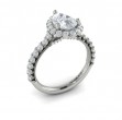 Timeless Pear Halo Engagement Ring