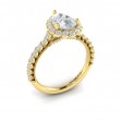 Timeless Pear Halo Engagement Ring