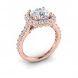 Bloom Halo Round Engagement Ring