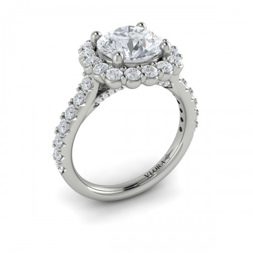 Vlora Halo Engagement Ring