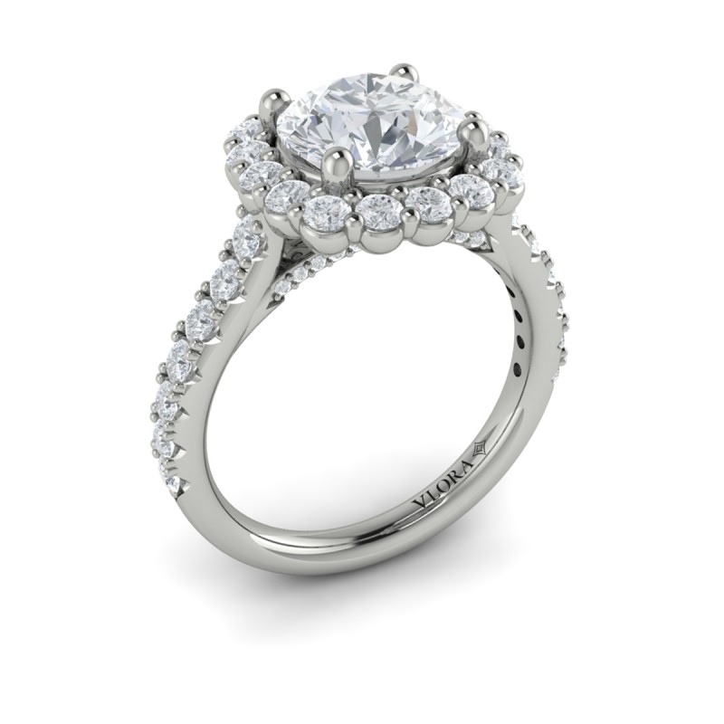Vlora Halo Engagement Ring
