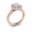Bloom Halo Oval Engagement Ring