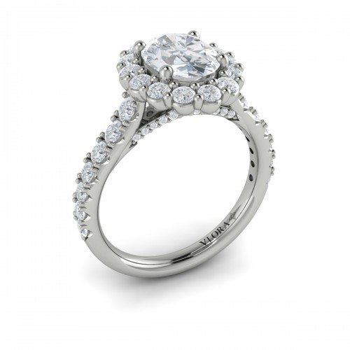 Vlora Halo Engagement Ring