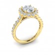 Bloom Halo Oval Engagement Ring