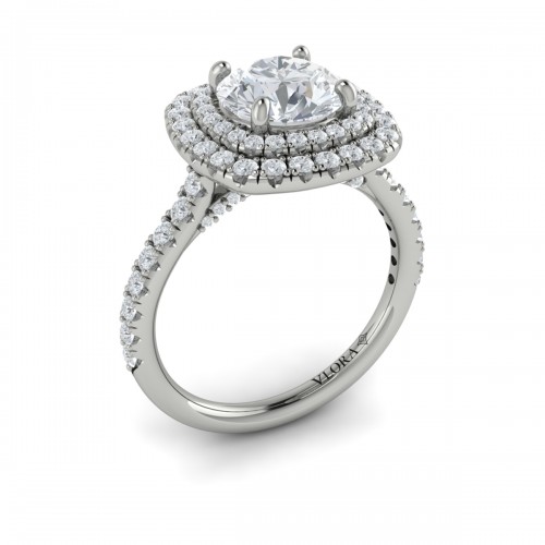 Vlora Halo Engagement Ring