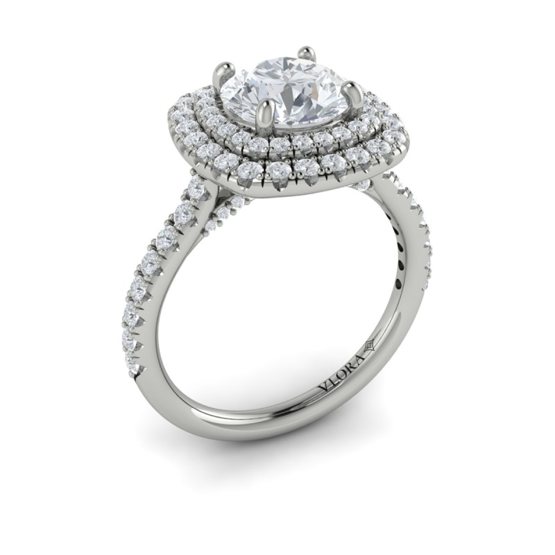 Vlora Halo Engagement Ring