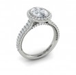 Regal Halo Oval Engagement Ring