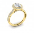 Regal Halo Oval Engagement Ring