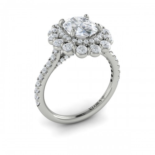 Vlora Halo Engagement Ring
