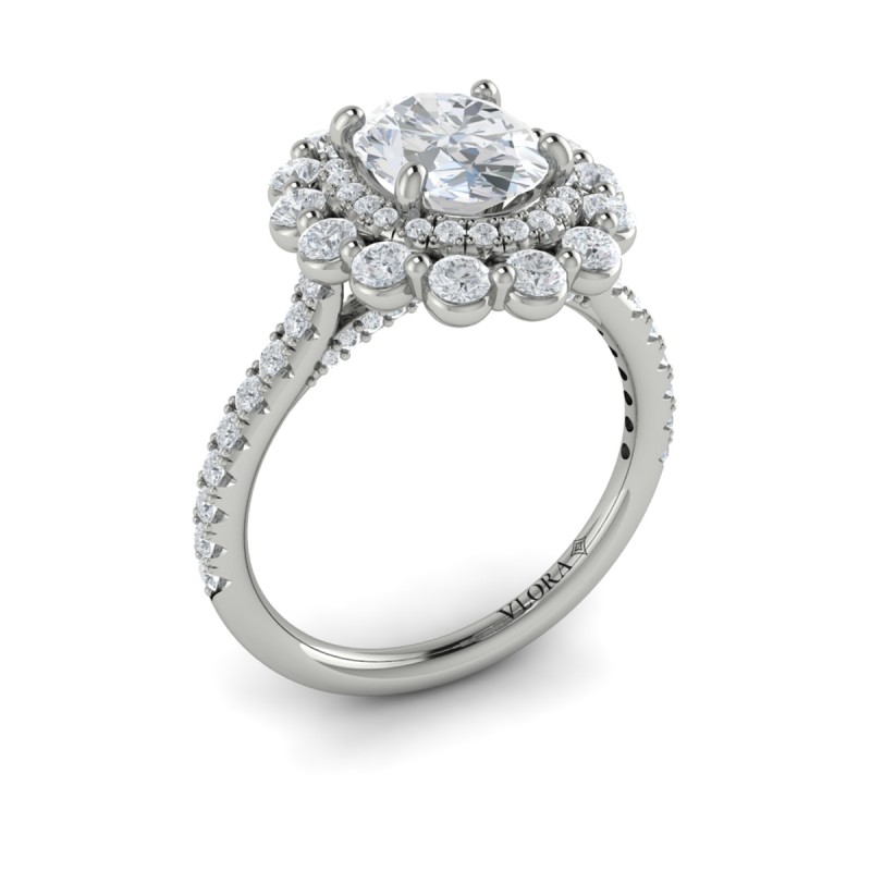 Vlora Halo Engagement Ring