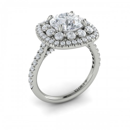 Vlora Halo Engagement Ring