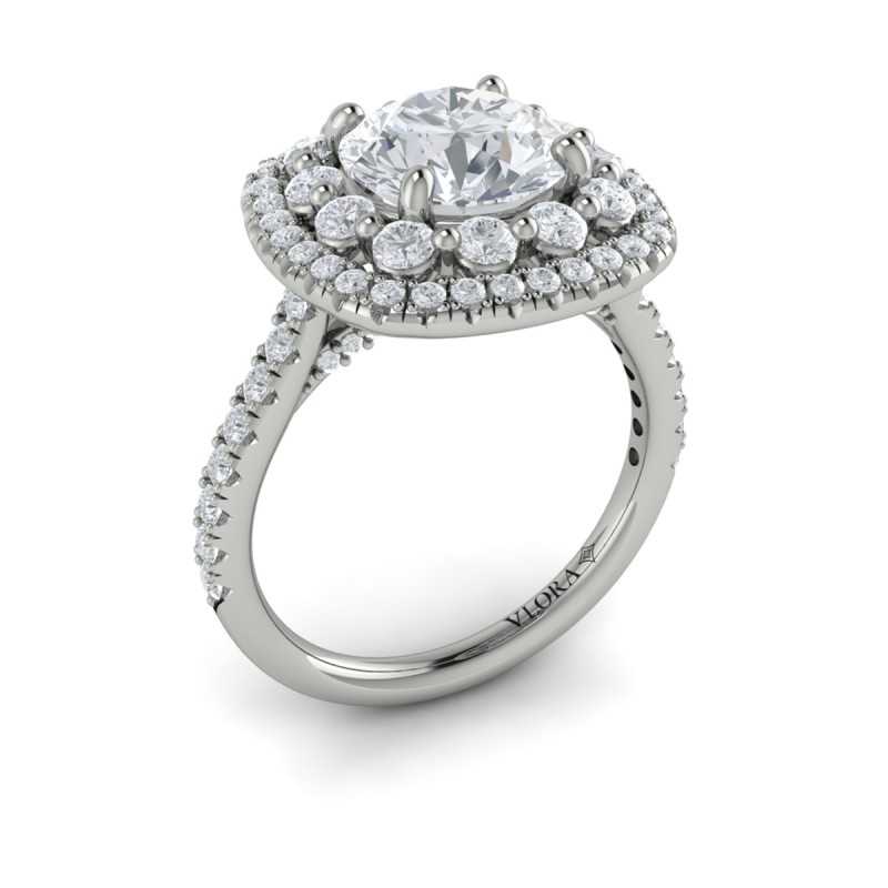 Vlora Halo Engagement Ring