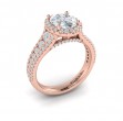 Opulent Oval Halo Engagement Ring