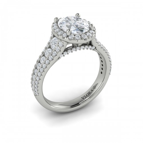 Vlora Halo Engagement Ring
