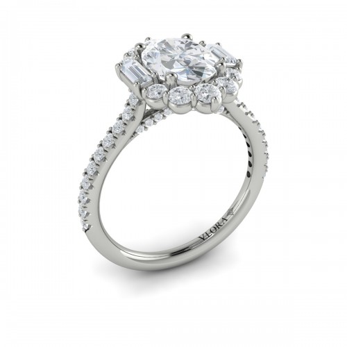 Vlora Halo Engagement Ring