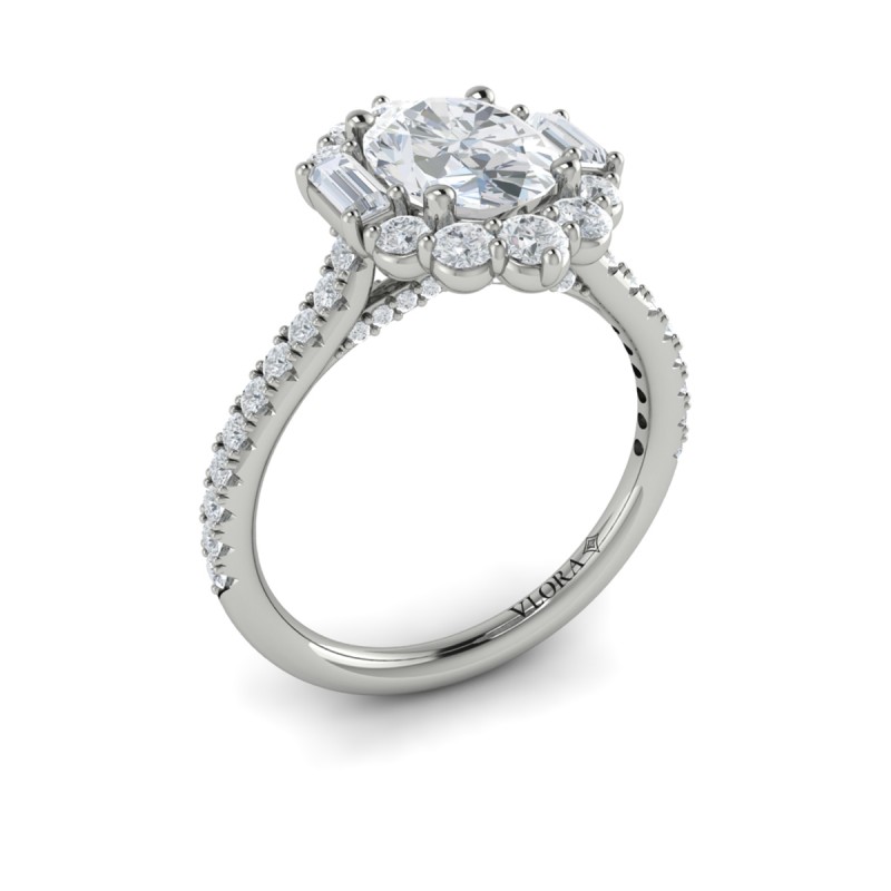 Vlora Halo Engagement Ring