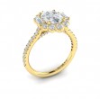 Harmony Halo Oval Engagement Ring