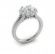 Vlora Halo, Split Shank Engagement Ring