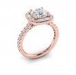 Intricate Halo Engagement Ring