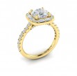 Intricate Halo Engagement Ring