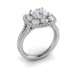 Vlora Halo, Split Shank Engagement Ring