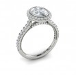 Vlora Halo, Bezel, Modern Vintage Engagement Ring