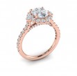 Horizon Halo Oval Engagement Ring