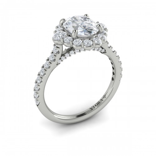 Vlora Halo Engagement Ring