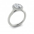 Vlora Halo, Bezel Engagement Ring