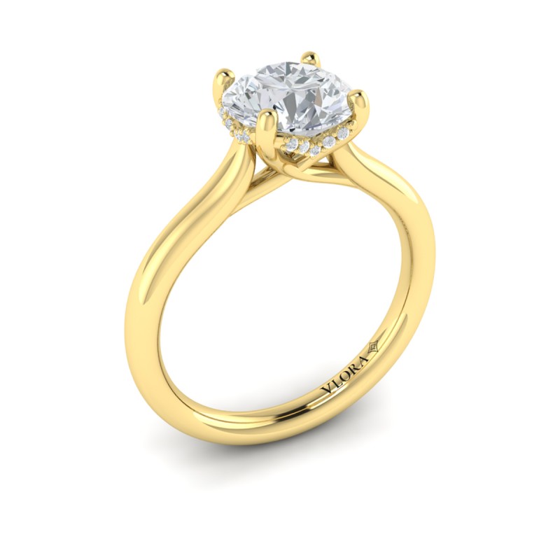 Elegant Classic Solitaire Engagement Ring