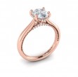Vlora Solitaire, Modern Vintage Engagement Ring