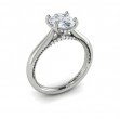 Vlora Solitaire, Modern Vintage Engagement Ring