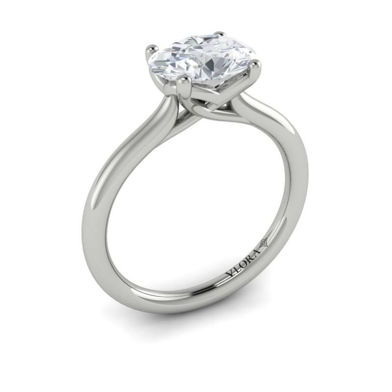 Horizon Oval Solitaire Engagement Ring