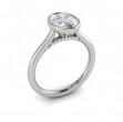 Vlora Solitaire, Bezel Engagement Ring
