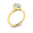 Vlora Solitaire, Bezel Engagement Ring