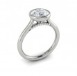 Vlora Solitaire, Bezel Engagement Ring