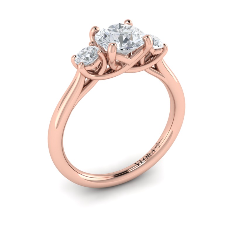 Timeless Trio Three Stone Engagement Ring