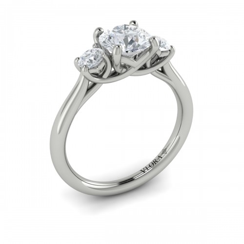 Timeless Trio Three Stone Engagement Ring