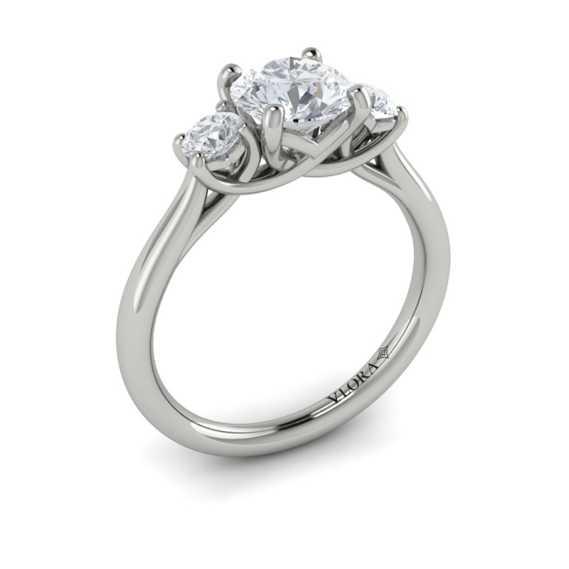 Timeless Trio Three Stone Engagement Ring