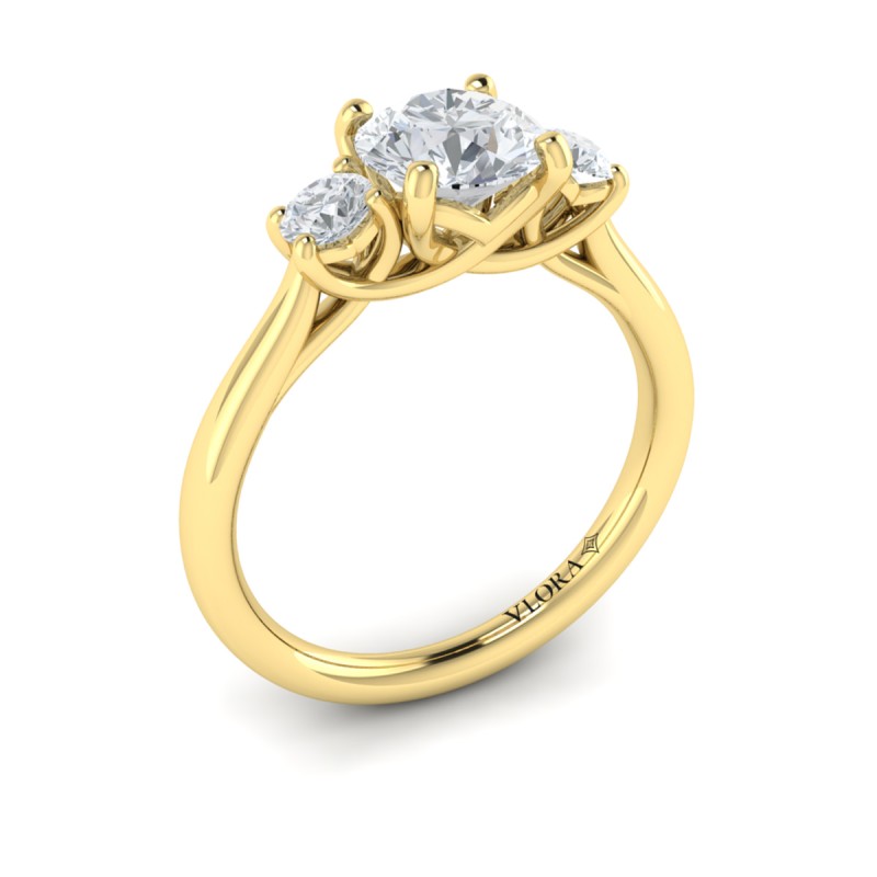 Timeless Trio Three Stone Engagement Ring