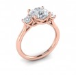 Vlora Three Stone Engagement Ring
