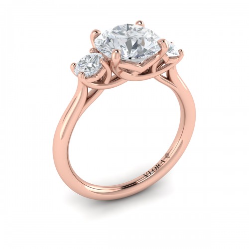 Vlora Three Stone Engagement Ring